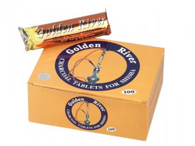 Shisha-Kohle Golden River groß