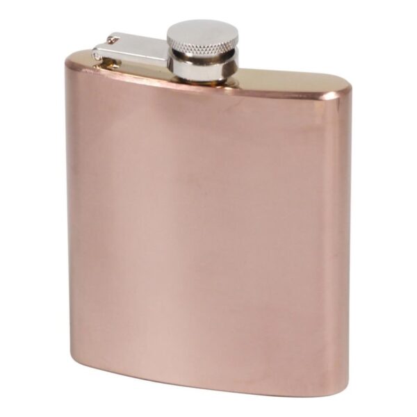 Flachmann Edelstahl rosegold glänzend