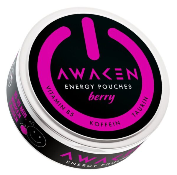 AWAKEN Energy Pouches berry tabakfrei mit Koffein