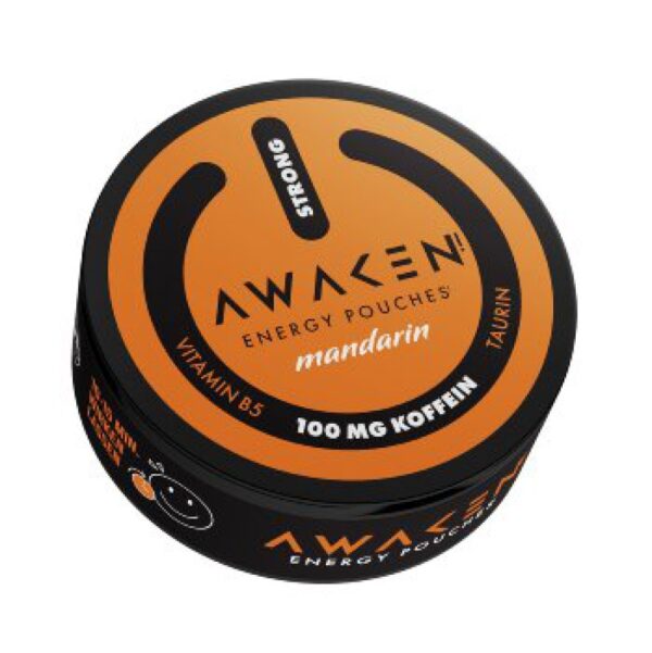 AWAKEN Energy Pouches mandarin strong tabakfrei mit Koffein