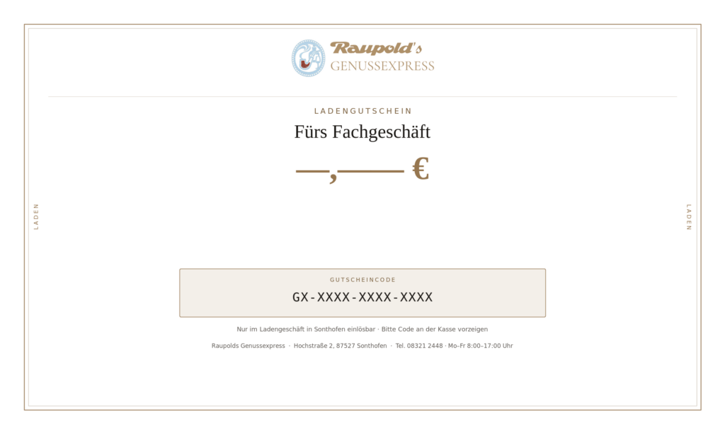 Ladengutschein