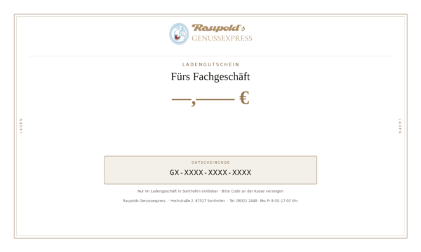 Ladengutschein